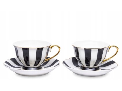 elegantna-sada-2-porcelanovych-salok-so-zlatym-lemom-a-podsalkami-cierno-biela-pruhovana-cooldesign
