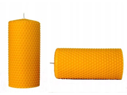 Prírodná sviečka z včelieho vosku – valcová, výška 11 cm, priemer 5 cm