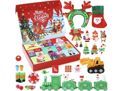 Adventný kalendár pre deti s hračkami