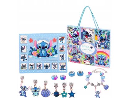 Adventný kalendár Stitch – 24 šperkových prekvapení s náramkom a príveskami