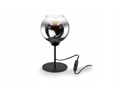 Stolová lampa Smoke Globe – moderné svietidlo s dymovým skleneným tienidlom
