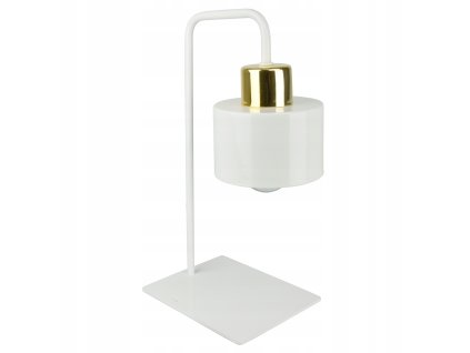 Stolová lampa White Gold – moderný dizajn v bielej so zlatým akcentom