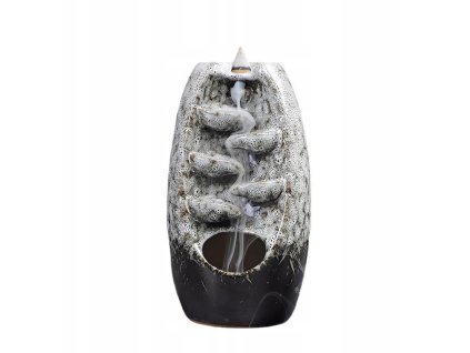 Keramická aroma lampa na vonné kužele Vodopád