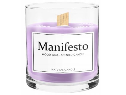 Vonná sviečka Moller SPA – Manifesto s dreveným knôtom, sójový vosk, 75 hodín