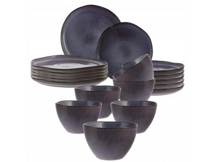 Porcelánová jedálenská súprava pre 4/6 osôb ALTOM DESIGN Reactive Fiolet