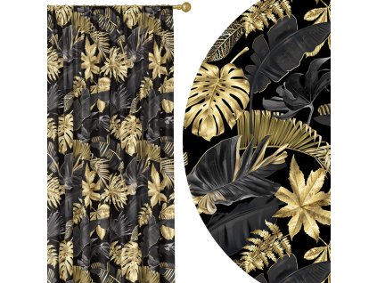 zatemnovaci-zaves-midnight-jungle-tropicky-listovy-vzor-v-ciernej-a-zlatej-cooldesign