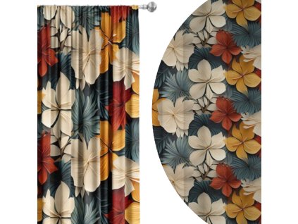 zatemnovaci-zaves-floral-vibe-3d-kvetinovy-vzor-v-teplych-a-modrosivych-tonoch-cooldesign