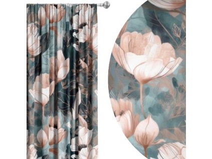 zatemnovaci-zaves-magnolia-blue-jemne-magnolie-v-pudrovej-a-bielej-na-modrosivom-podklade-cooldesign