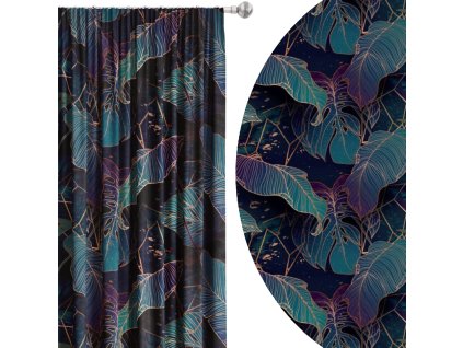 zatemnovaci-zaves-emerald-night-listovy-vzor-v-petrolejovej-fialovej-a-zelenej-cooldesign