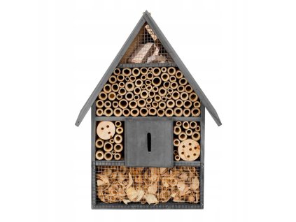 hotel pre hmyz sedy stvorcovy tvar prirodne materialy