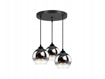 Luster Smoke Globe – trojramenné závesné svietidlo so sklenenými guľami, 2 varianty
