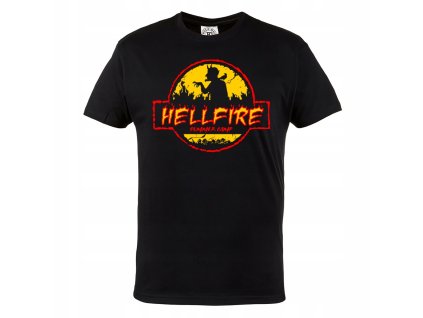 Tričko Hellfire Club – Stranger Things motív v čiernej farbe
