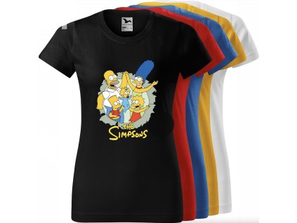 Dámske bavlnené tričko Simpsonovci
