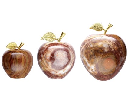 Okrasné jablko onix tmavé v troch veľkostiach
