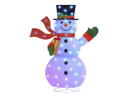 LED snehuliak 180 cm – svietiaca vianočná dekorácia s RGB LED svetlami