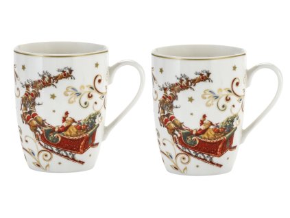 Vianočný set hrnčekov MAGNOBLE Santa na saniach 360ml