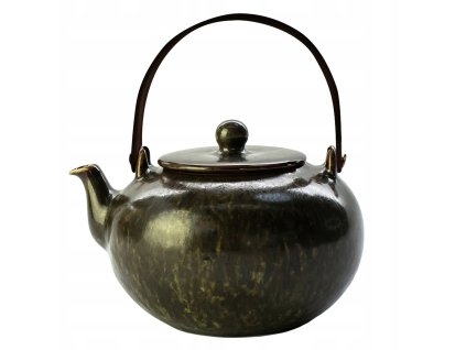 keramicky-cajnik-s-rukovatou-a-rustikalnou-glazurou-450-ml-tmava-zelena-cooldesign