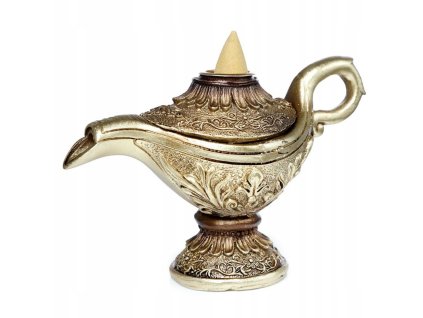 Kovová aroma lampa na vonné kužele Aladinova lampa