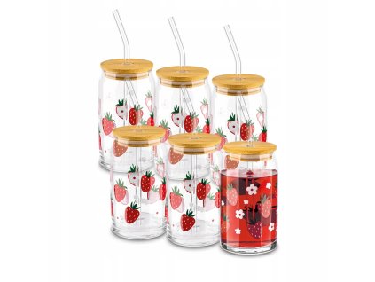 sklenene-pohare-s-vieckom-a-slamkou-sada-6-ks-s-ovocnym-motivom-450-ml-cooldesign