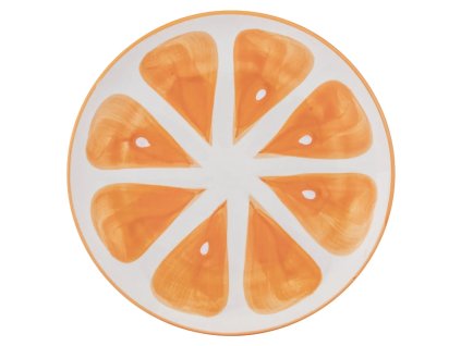 Sun & Fruit Pomaranč – keramický tanier 20 cm s letným dizajnom