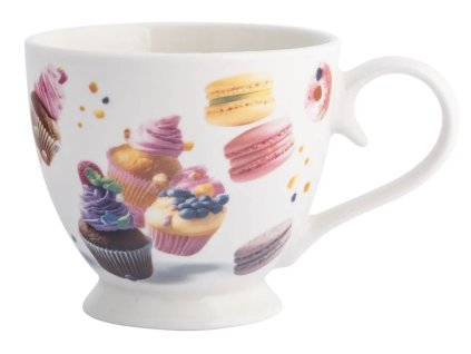 Porcelánová šálka Sweet Moments – 400 ml so vzorom sladkostí