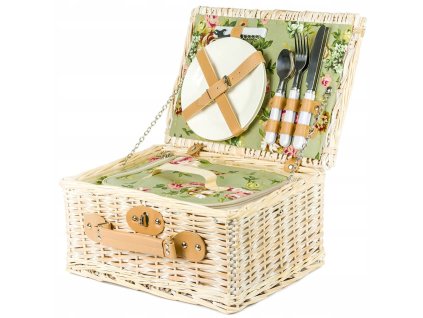 Piknikový kôš pre 2 osoby s termoizoláciou a príslušenstvom