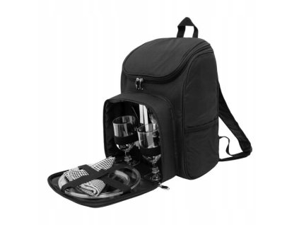 Termo piknikový batoh pre 2 osoby – kompaktný set s taniermi, pohármi a termo priehradkou