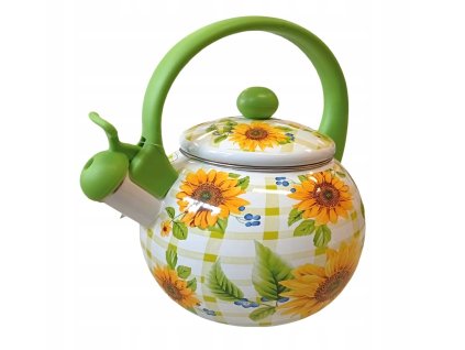 smaltovany-cajnik-so-slnecnicami-a-zelenou-rukovatou-2.2-l-cooldesign