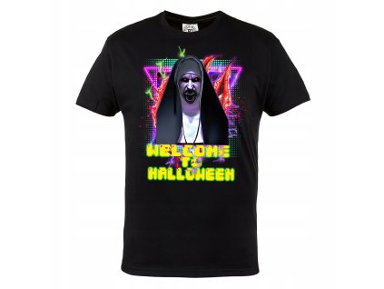 Tričko Welcome to Halloween – démonická mníška z filmu Mníška