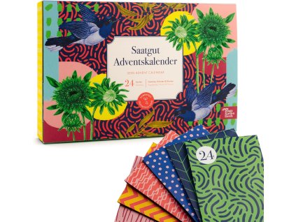Adventný kalendár Magic Garden Seeds 2025 – bio semená zeleniny, byliniek a kvetov