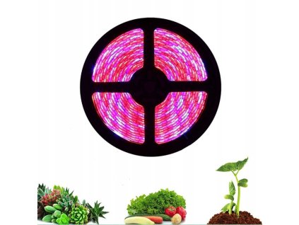 Pestovacia LED páska SMD5050 4:1 na cievke – 5 metrov pre podporu rastlín