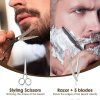Darčeková sada na bradu 11v1 – zastrihávanie, holenie a tvarovanie fúzov