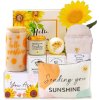 Kompletná darčeková sada Sunshine pre ženy so sviečkou, pohárom a doplnkami