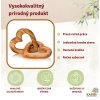 Spojené srdcia z olivového dreva ako kvalitný prírodný a ručne spracovaný produkt