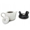 Porcelánový čajník so sobom s ohrievačom – súprava 1 l