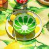 Kolekcia Sun & Fruit – miska Limetka na tanieri Citrón, letné servírovanie