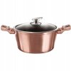 Luxusná sada granitových hrncov s pokrievkami – 6 dielov v medenom dizajne