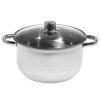 Sada nerezových hrncov s pokrievkami a panvicou – 12-dielna