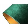 Stolová lampa Emerald Glow – smaragdové zamatové tienidlo so zlatým vnútrom