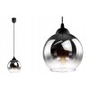 Závesné svietidlo Smoke Globe – dymová sklenená guľa, 1 zdroj svetla