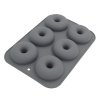 Silikónová forma na pečenie donutov – šedá