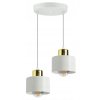 Závesné svietidlo White Gold – 2 tienidlá, 2 varianty uchytenia