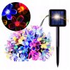 Solárna LED girlanda s kvetmi multikolor – 50 LED, 7 m, solárny panel