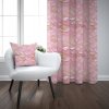 Zatemňovací záves Pink Blush – jemný listový vzor v ružovej a zlatej s 3D efektom