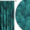 zatemnovaci-zaves-tropical-lines-listovy-vzor-v-petrolejovej-zelenej-a-ciernej-cooldesign