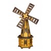 Drevený záhradný veterný mlyn 135 cm – teak, borovica - s LED alebo bez LED