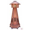 Drevený ozdobný maják do záhrady 110 cm so solárnym LED osvetlením