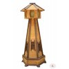 Drevený ozdobný maják do záhrady 110 cm so solárnym LED osvetlením