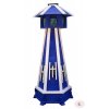 Drevený ozdobný maják do záhrady 110 cm so solárnym LED osvetlením