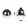 Luster Smoke Globe – trojramenné závesné svietidlo so sklenenými guľami, 2 varianty